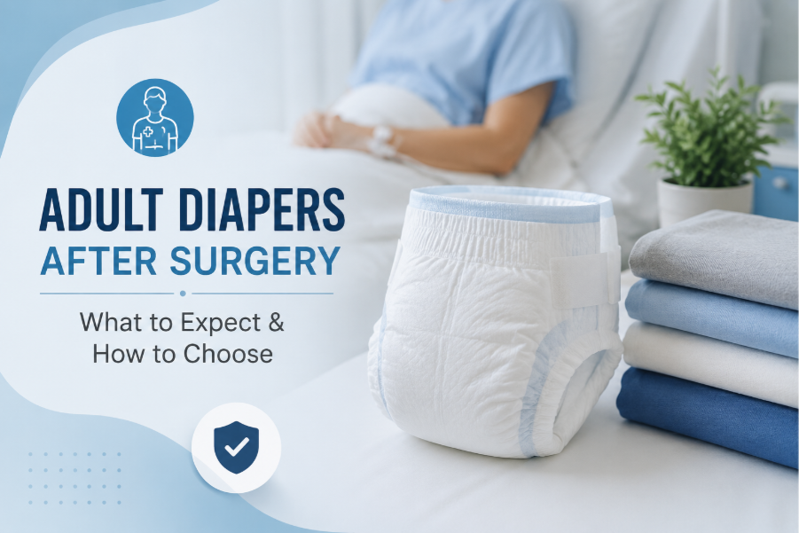 Adult diapers after surgery