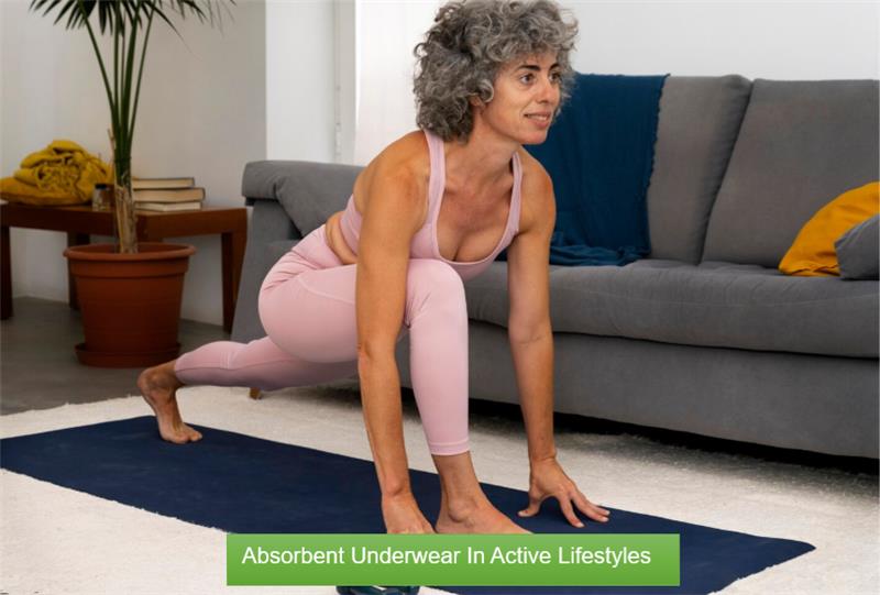 Absorbent underwear for workout